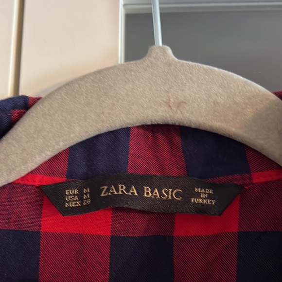 MOVING sale! Zara plaid button shirt - Picture 2 of 3